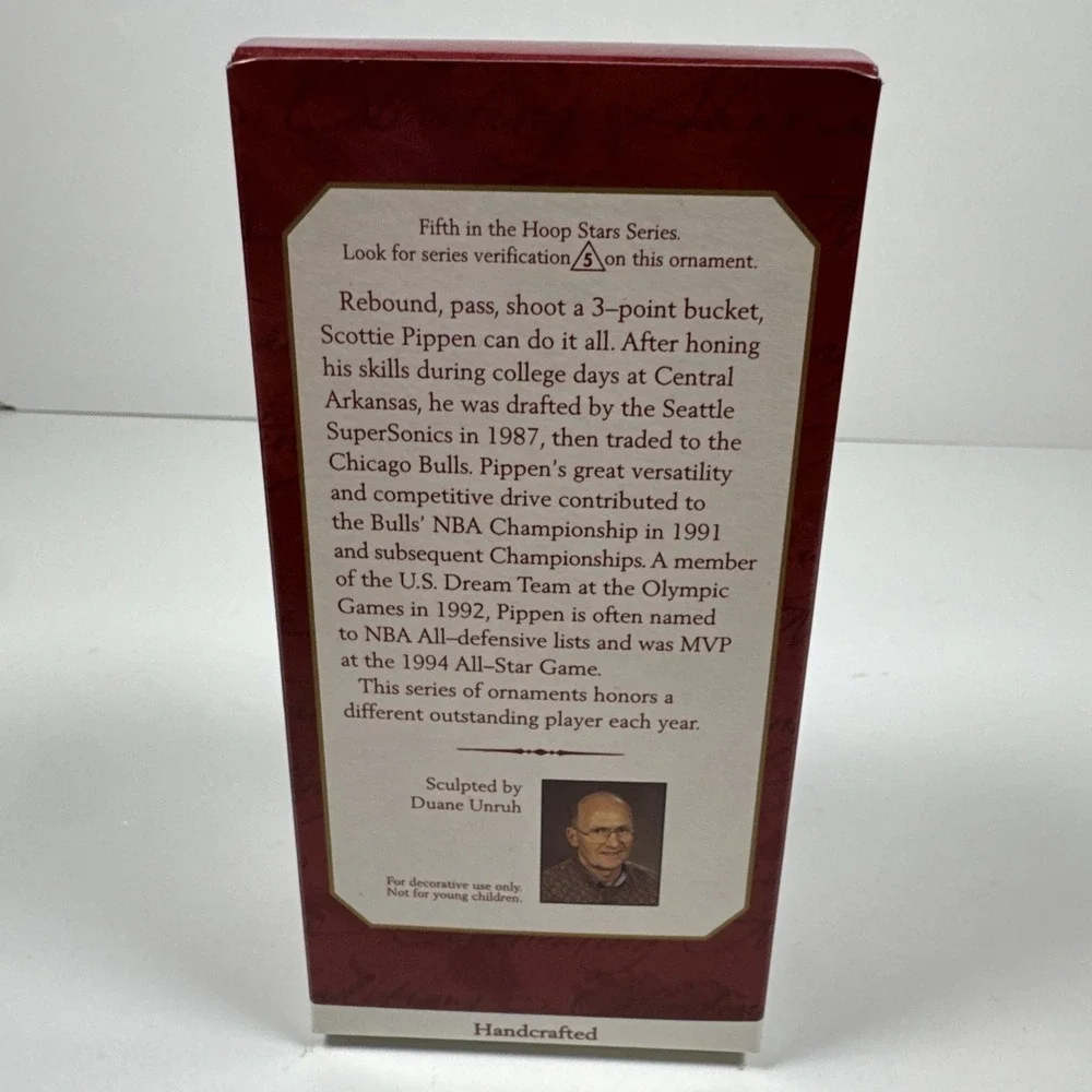 Hallmark Keepsake Christmas Ornament Scottie Pippen NBA Basketball Chicago Bulls